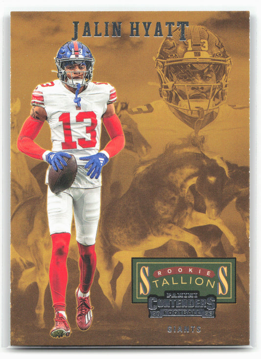 2023 Panini Contenders #20 Jalin Hyatt Rookie Stallions 28602