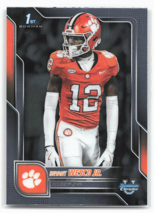 2025 Bowman University Chrome #27 Bryant Wesco Jr. 28611