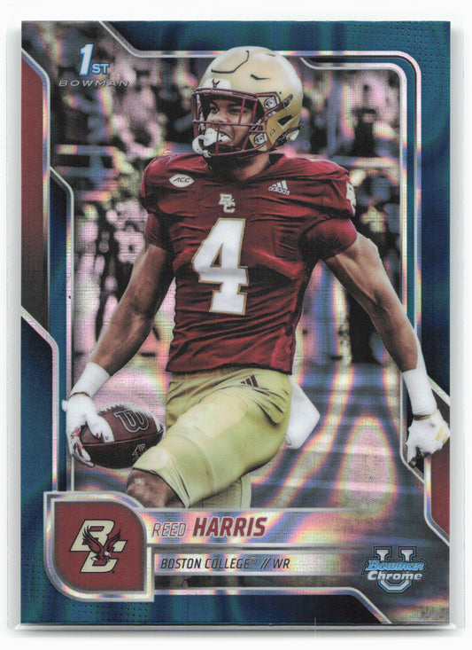 2025 Bowman University Chrome #93 Reed Harris Teal Lava Refractor
