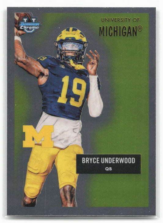 2025 Bowman University Chrome #55AV-30 Bryce Underwood 1955 Bowman 28619