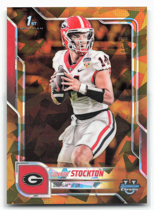 2025 Bowman University Chrome Sapphire #131 Gunner Stockton Gold Sapphire #/50