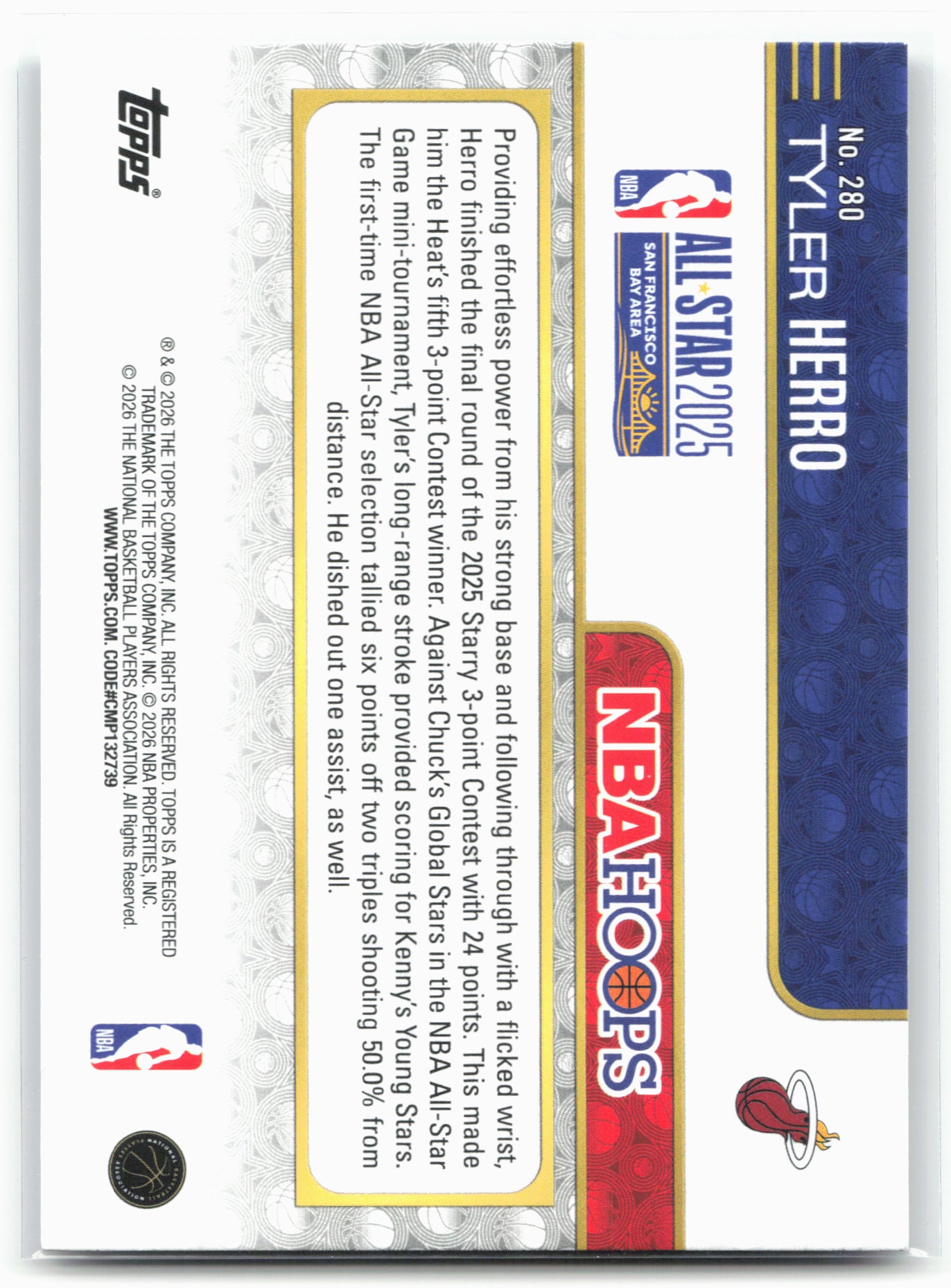 2025-26 Hoops #280 Tyler Herro