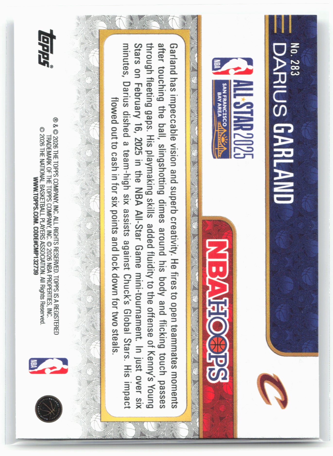 2025-26 Hoops #283 Darius Garland