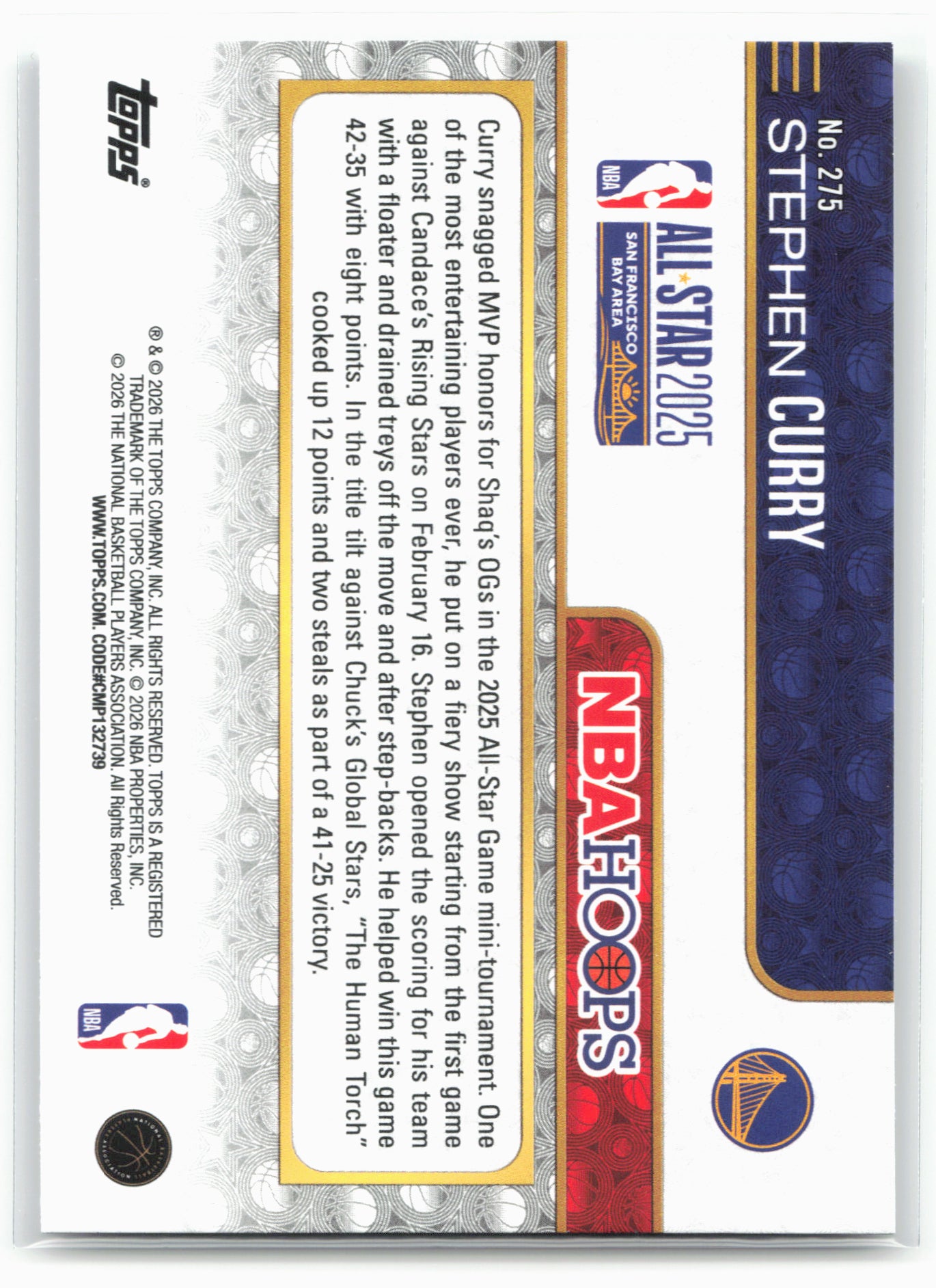2025-26 Hoops #275 Stephen Curry