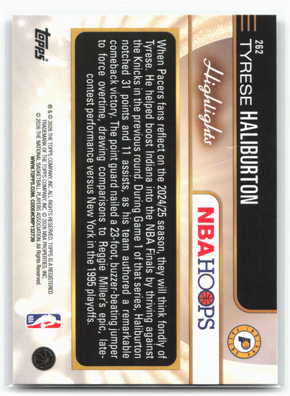 2025-26 Hoops #262 Tyrese Haliburton