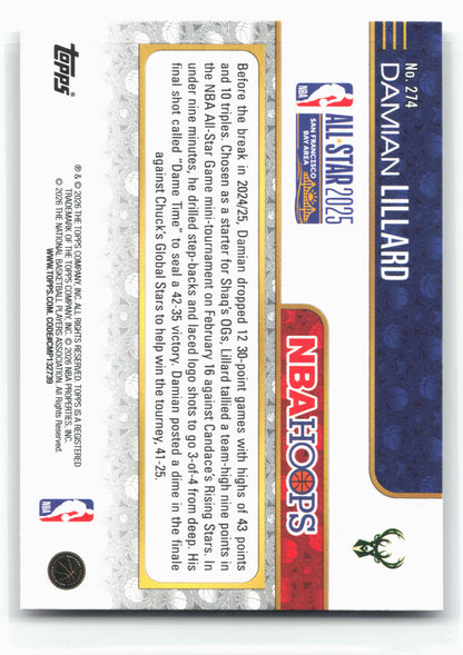 2025-26 Hoops #274 Damian Lillard