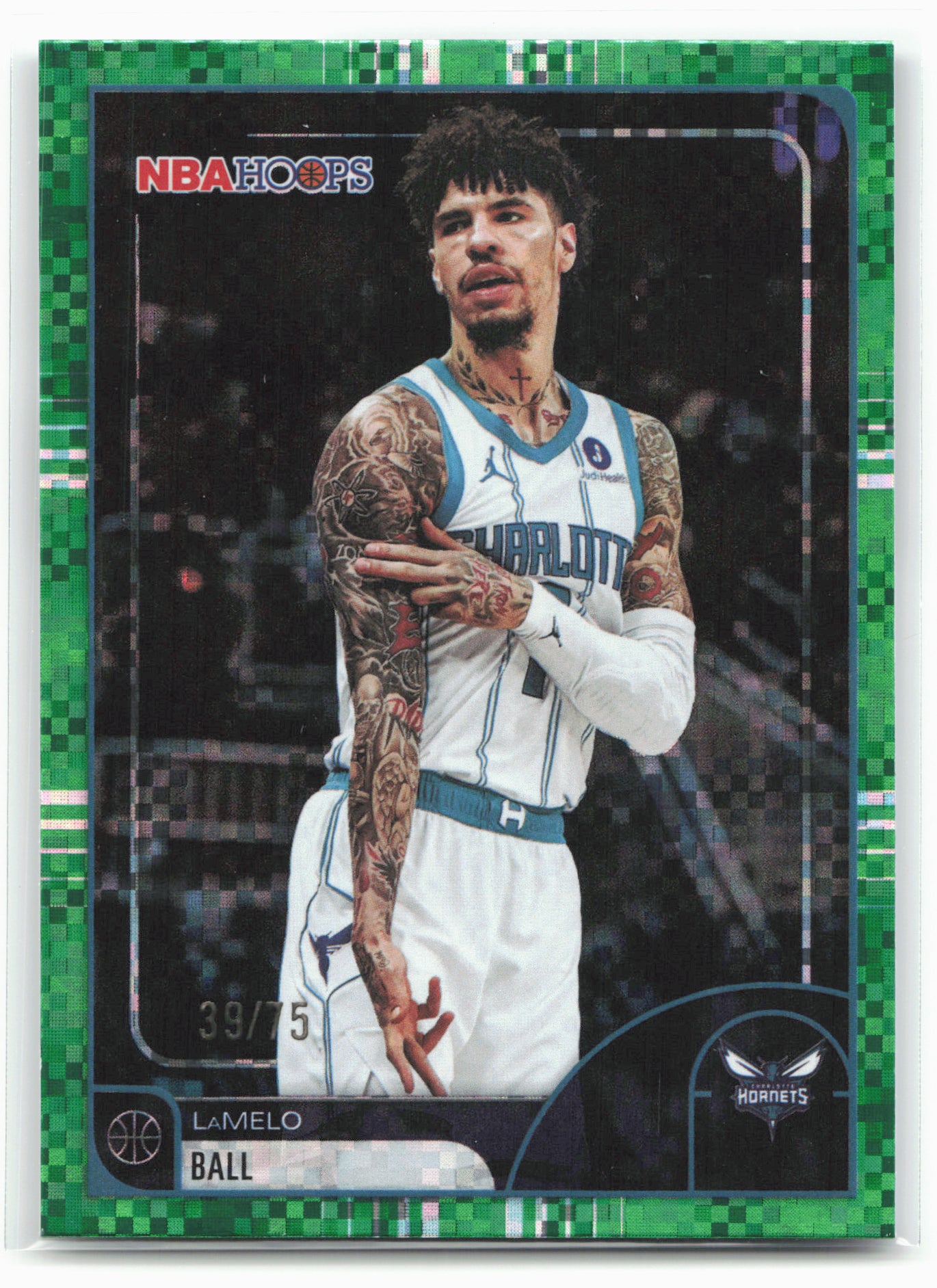 2025-26 Hoops #185 LaMelo Ball Light Burst Green #/75