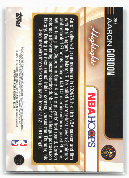 2025-26 Hoops #266 Aaron Gordon