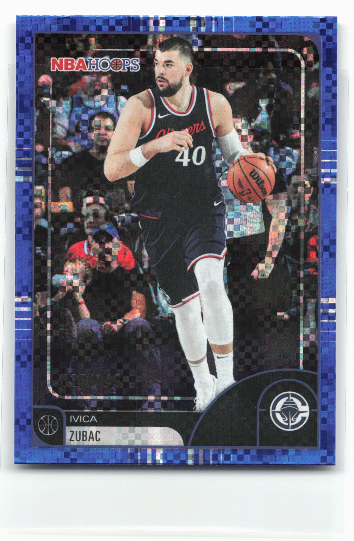 2025-26 Hoops #31 Ivica Zubac Light Burst Blue #/149