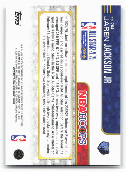2025-26 Hoops #284 Jaren Jackson Jr.