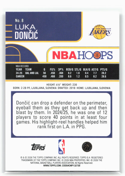 2025-26 Hoops #8 Luka Dončić 28723