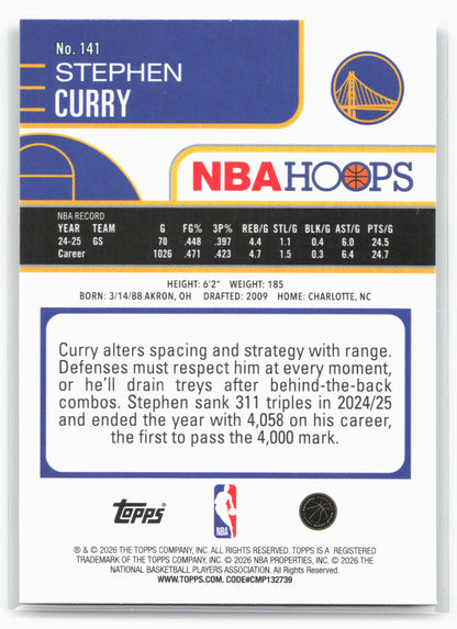 2025-26 Hoops #141 Stephen Curry