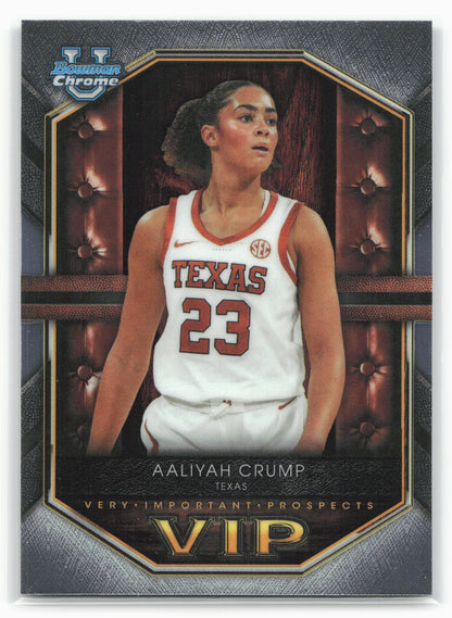 2025-26 Bowman #VIP-12 Aaliyah Crump Very Important Prospects 28733