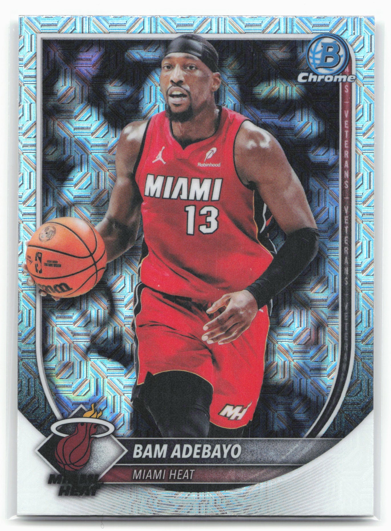 2025-26 Bowman #BCV-89 Bam Adebayo Chrome Mojo Refractor
