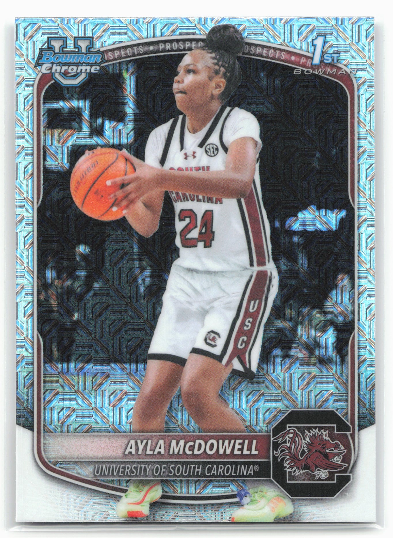 2025-26 Bowman #BCP-84 Ayla McDowell Chrome Prospects Mojo Refractor