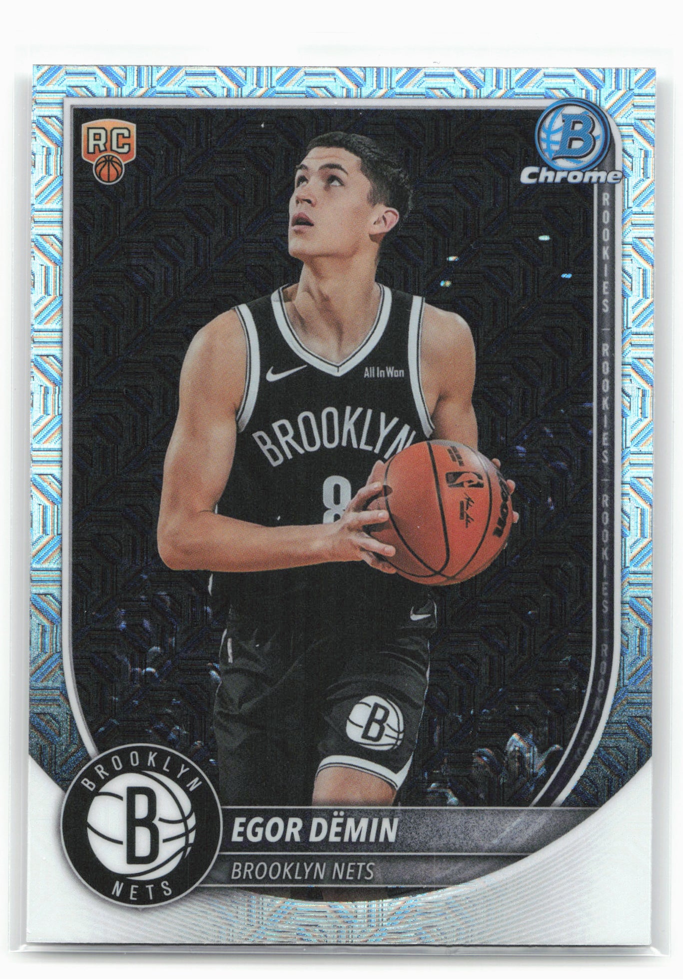 2025-26 Bowman #BCV-8 Egor Dëmin Chrome Mojo Refractor