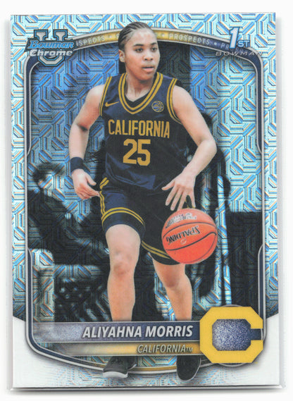 2025-26 Bowman #BCP-76 Aliyahna Morris Chrome Prospects Mojo Refractor