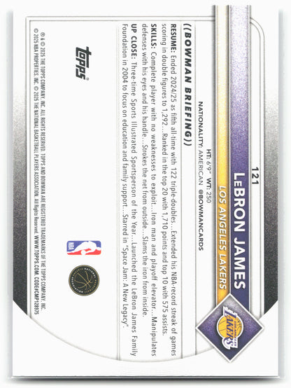 2025-26 Bowman #121 LeBron James 28768