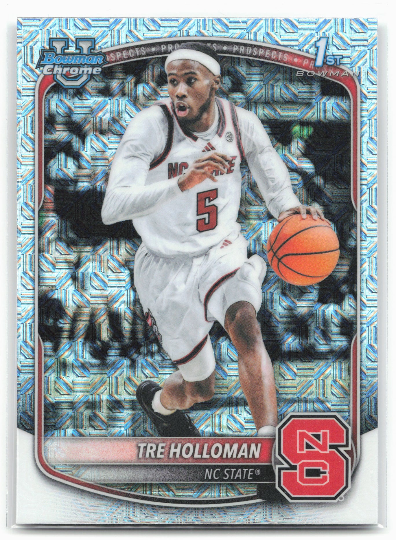 2025-26 Bowman #BCP-81 Tre Holloman Chrome Prospects Mojo Refractor
