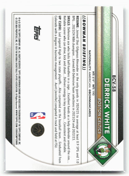 2025-26 Bowman #BCV-58 Derrick White Chrome 28775