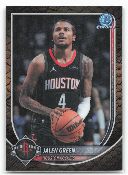 2025-26 Bowman #BCV-199 Jalen Green Chrome Reptilian Refractor 28777