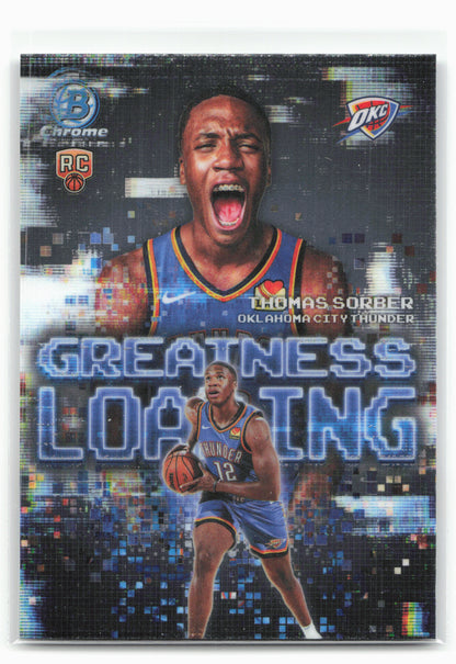 2025-26 Bowman #GL-15 Thomas Sorber Greatness Loading 28789