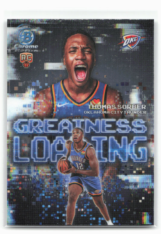 2025-26 Bowman #GL-15 Thomas Sorber Greatness Loading 28789