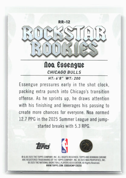 2025-26 Bowman #RR-12 Noa Essengue Rockstar Rookies 28801