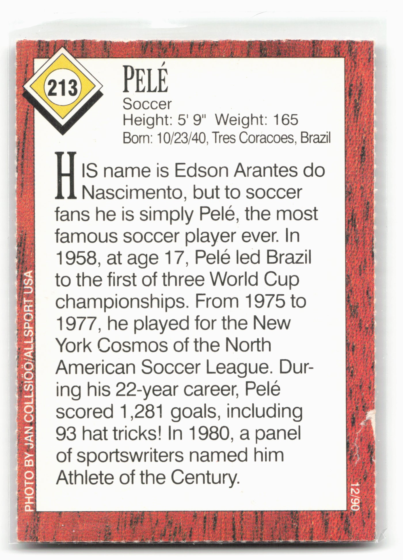 1990 Sports Illustrated for Kids #213 Pelé