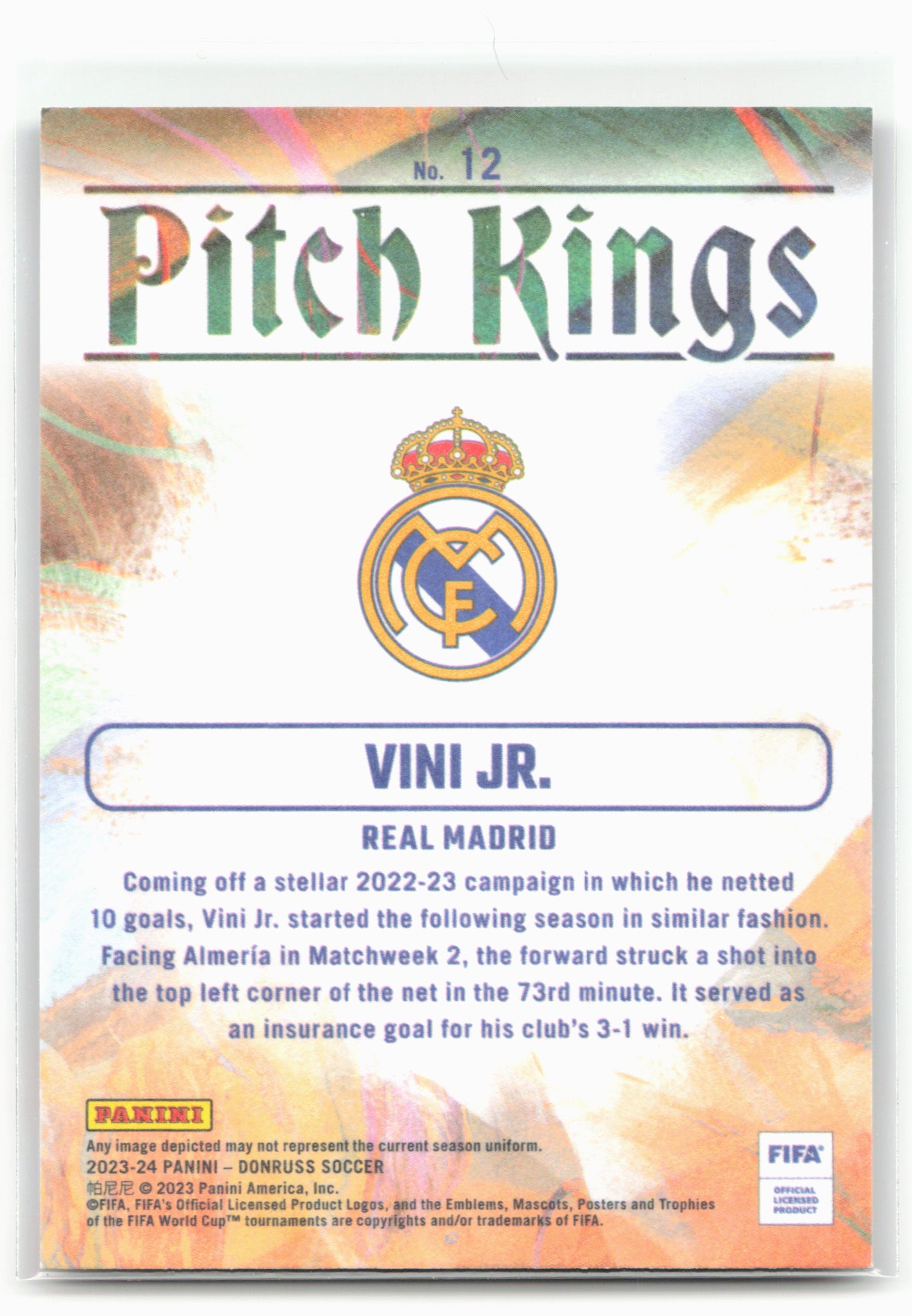 2023-24 Donruss #12 Vini Jr. Pitch Kings