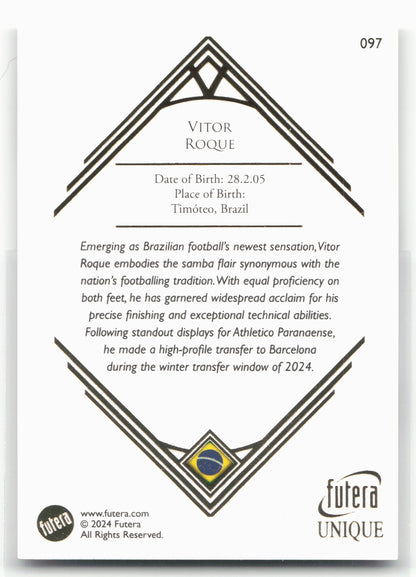 2024 Futera Unique World Football #097 Vitor Roque 28816