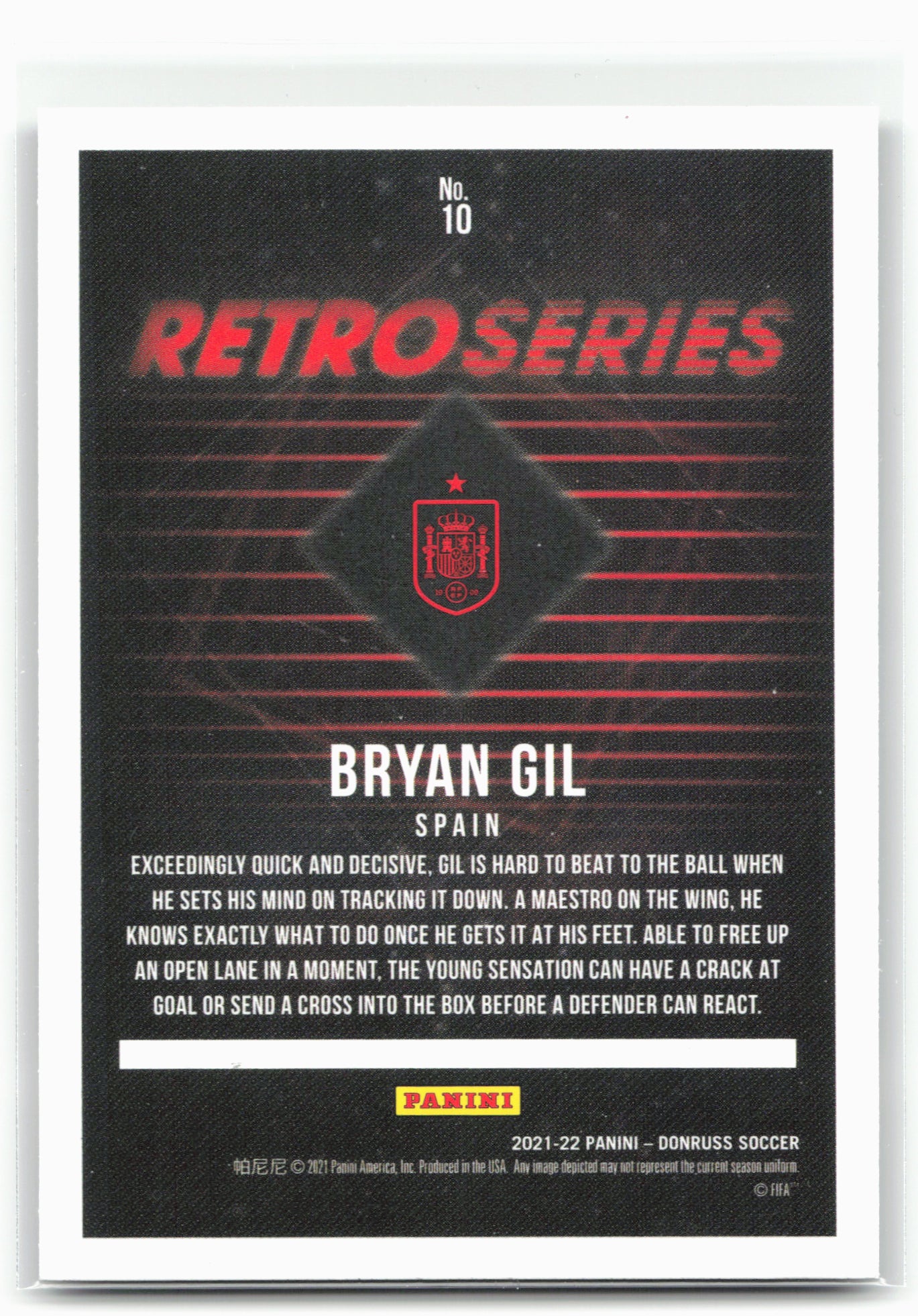 2021-22 Donruss #10 Bryan Gil Retro Series Press Proof 28819