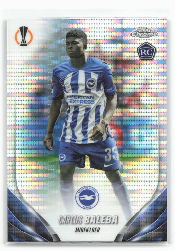 2023-24 Topps Chrome UEFA Club #113 Carlos Baleba Pulsar Refractor 28823