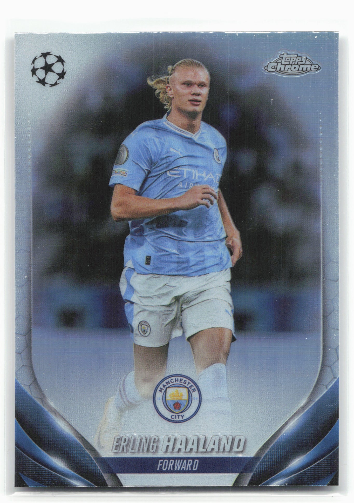 2023-24 Topps Chrome UEFA Club Competitions #39 Erling Haaland Refractor 28828