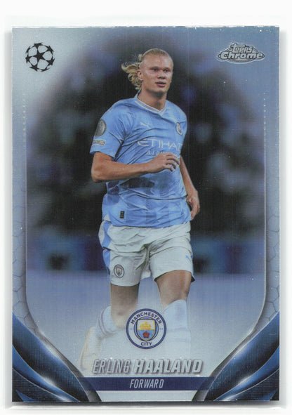2023-24 Topps Chrome UEFA Club Competitions #39 Erling Haaland Refractor 28828