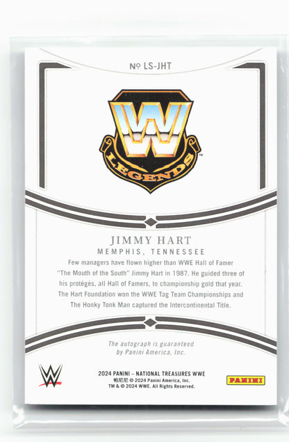 2024 Panini National Treasures WWE #LS-JHT Jimmy Hart Legendary Signatures 28830