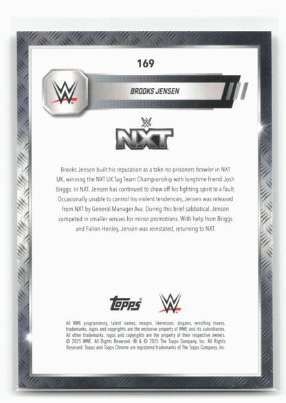 2025 Topps Chrome WWE #169 Brooks Jensen Prism Refractor