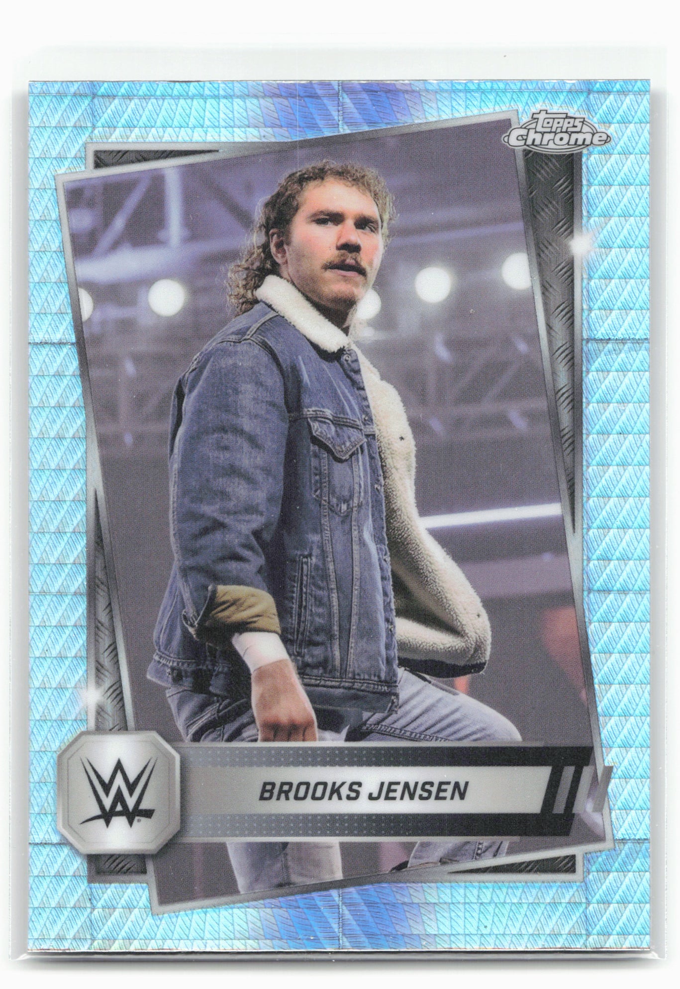 2025 Topps Chrome WWE #169 Brooks Jensen Prism Refractor