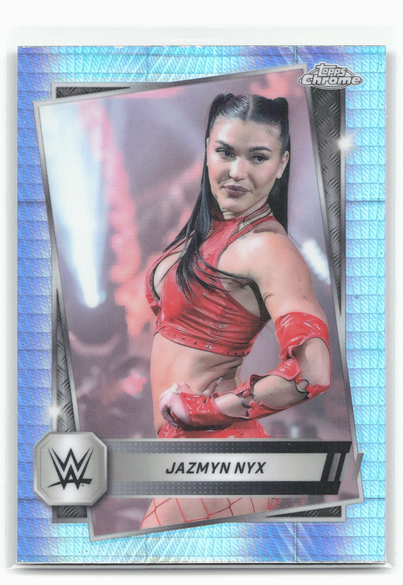2025 Topps Chrome WWE #41 Jazmyn Nyx Prism Refractor 28833
