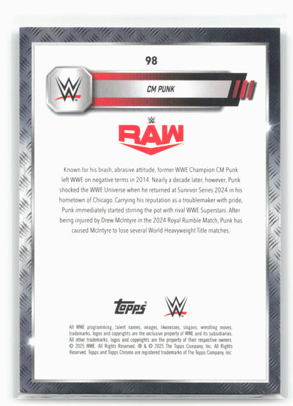 2025 Topps Chrome WWE #98 CM Punk 28837