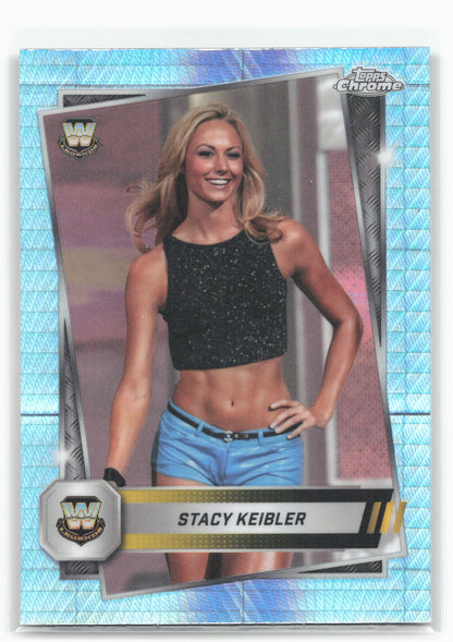 2025 Topps Chrome WWE #85 Stacy Keibler Prism Refractor 28838