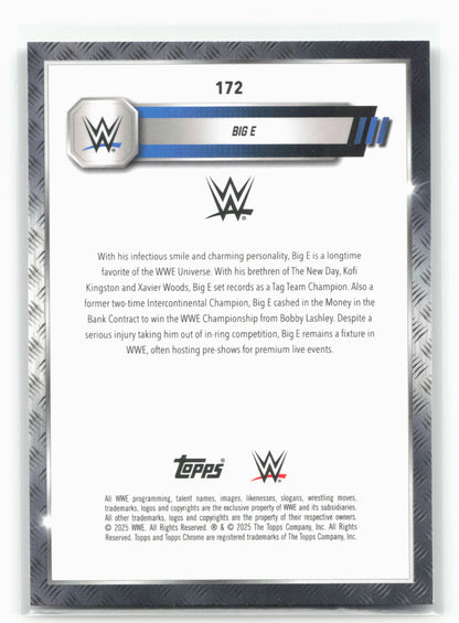 2025 Topps Chrome WWE #172 Big E Sepia Refractor 28839
