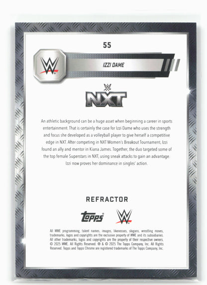 2025 Topps Chrome WWE #55 Izzi Dame Refractor 28844