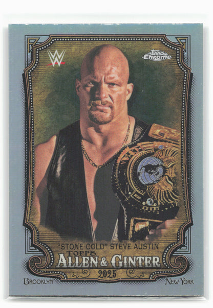 2025 Topps Chrome WWE #AG-SCS “Stone Cold” Steve Austin A&G Refractor 28846