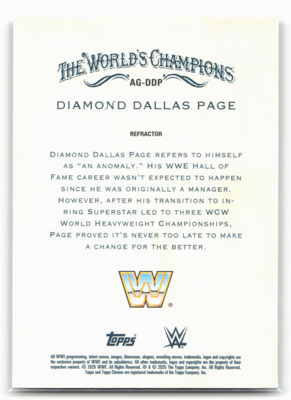 2025 Topps Chrome WWE #AG-DDP Diamond Dallas Page Allen & Ginter Refractor 28849