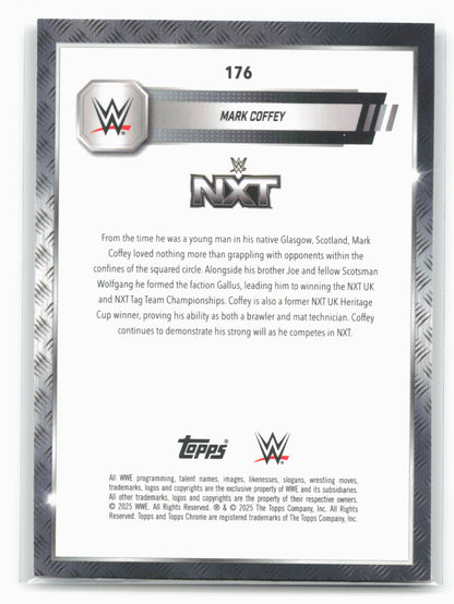 2025 Topps Chrome WWE #176 Mark Coffey Prism Refractor 28851
