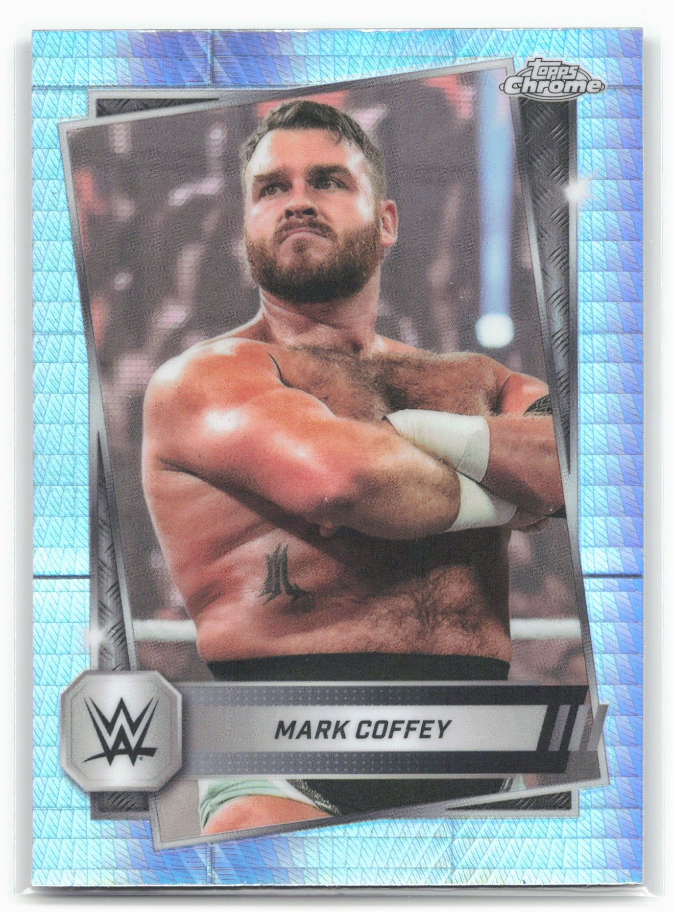 2025 Topps Chrome WWE #176 Mark Coffey Prism Refractor 28851