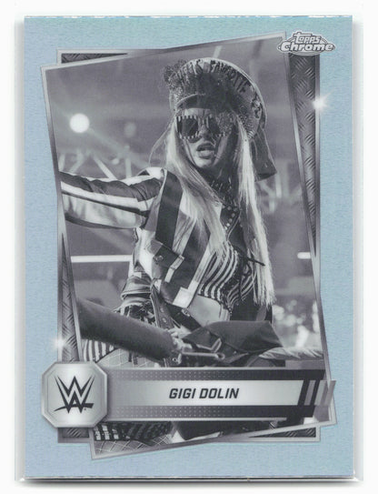 2025 Topps Chrome WWE #72 Gigi Dolin Sepia Refractor 28854