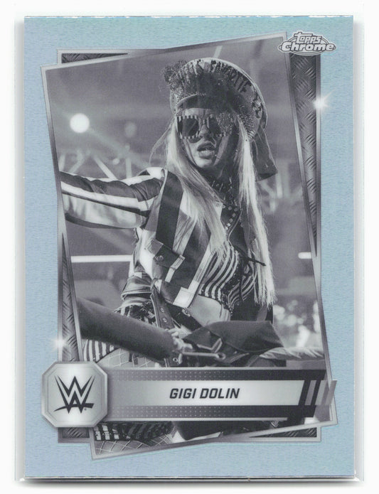 2025 Topps Chrome WWE #72 Gigi Dolin Sepia Refractor 28854