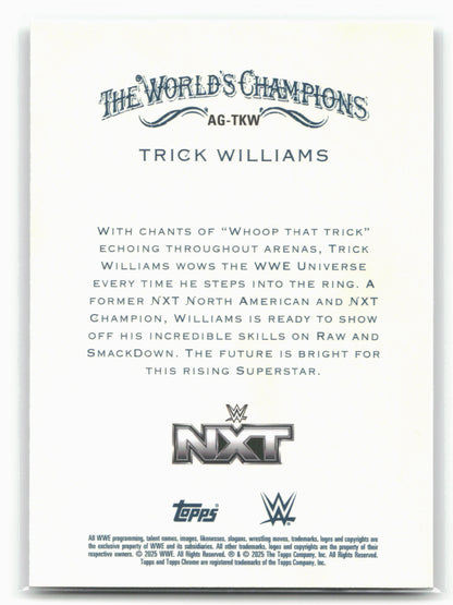 2025 Topps Chrome WWE #AG-TKW Trick Williams Allen & Ginter 28858